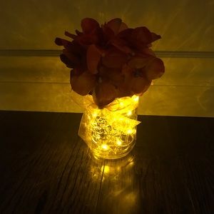 Handmade Floral Mini-Lights Centrepiece